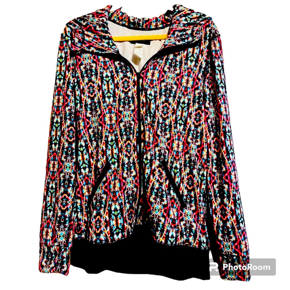 Karen Kane Kaleidoscope, athletic jacket with hood XL